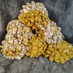 Loops Boucles Mustard Seed Yarn lot of 6